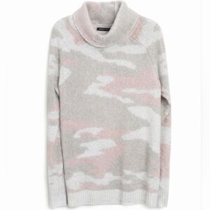 Boston Proper Cozy Cowl Neck Pink Sweater Sz Medium